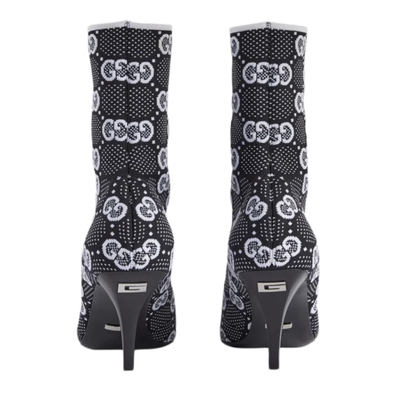 Gucci GG 75mm Knit Ankle Boots Size 7 - Picture 4 of 13